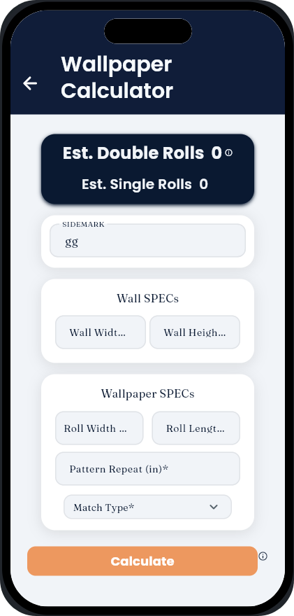 Wallpaper calculator screen